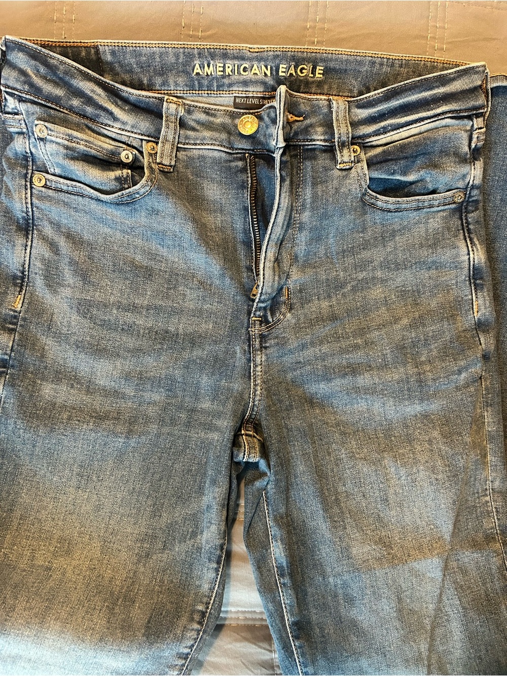 American Eagle Outfitters Women's Medium Blue Flare Jeans